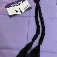 Trecce e collana Mercoledi Addams