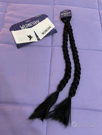 Trecce e collana Mercoledi Addams