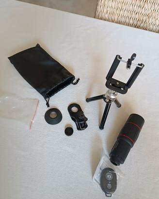 Zoom per cellulare 18x25 Mobile Lens con telecoman