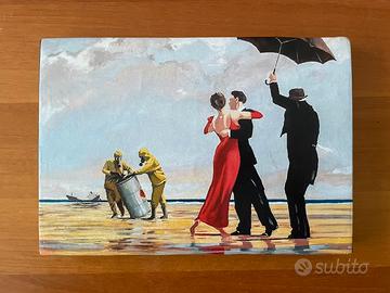 Quadro “Crude Oil (Vettriano)” di Banksy