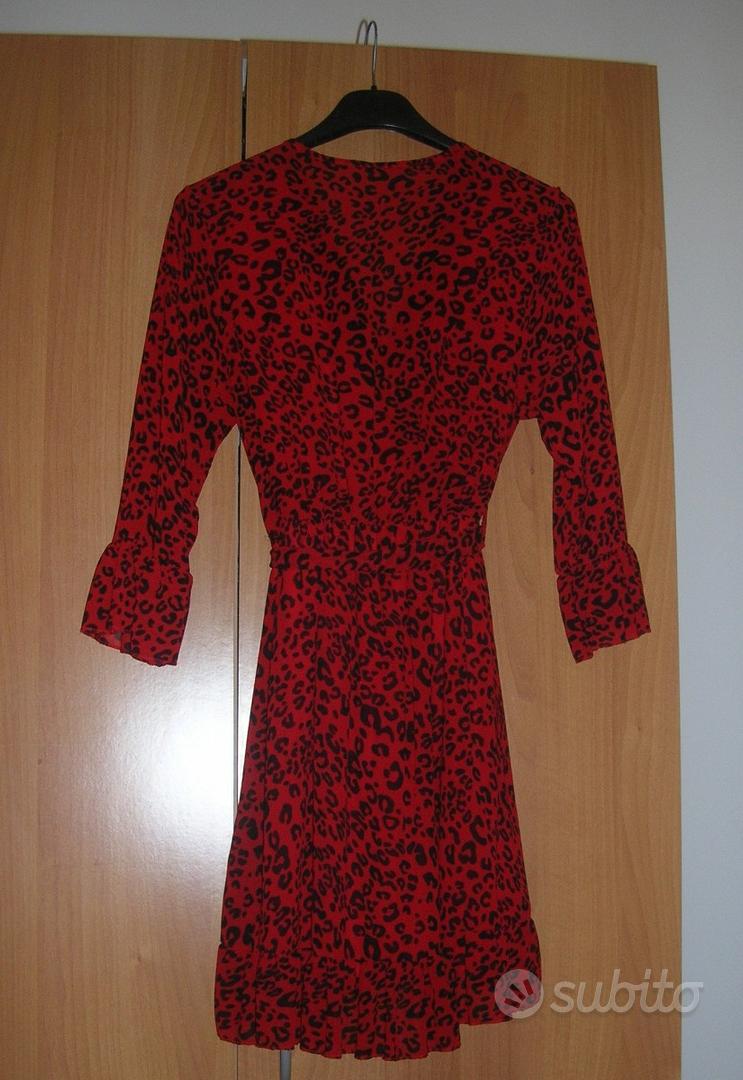 Abito on sale leopardato rosso