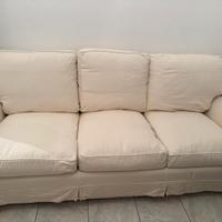 divano in tessuto cotone bejge