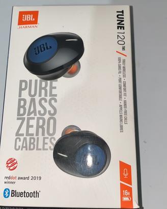 JBL Tune 120TWS Blu 🎧 Come Nuove!