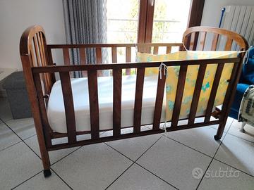 Culla in legno + materasso  nuovo