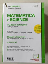 Manuale di Matematica e Scienze - Classe A28