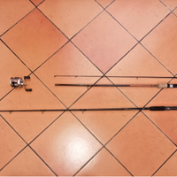 LOTTO 2 CANNE DA PESCA CASTING + 1 MULINELLO
