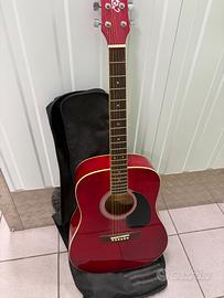 Chitarra acustica Eko Ranger 6 Red + plettri, capo