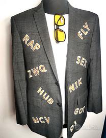 Blazer Giacca Elegante Grigio scuro  YOUNG Fit. 