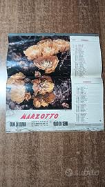 Vecchio calendario anno 1971 Marzotto olio