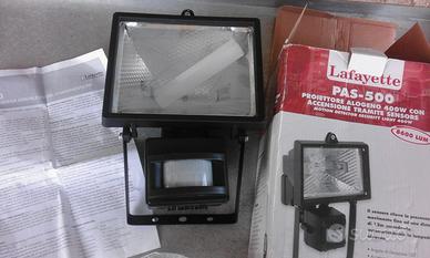 Faro alogeno 400w con sensore di movimento