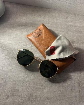 Occhiali Ray-Ban tondi oro – modello Round Metal