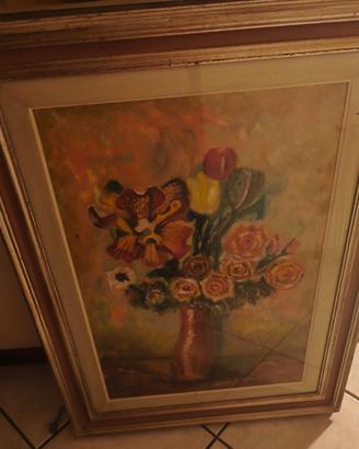 quadro con vaso di fiori 
