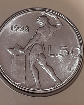 Mini monete da 50 lire 1993
