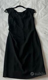 Abito nero Intrend Taglia 40 elegante arricciato