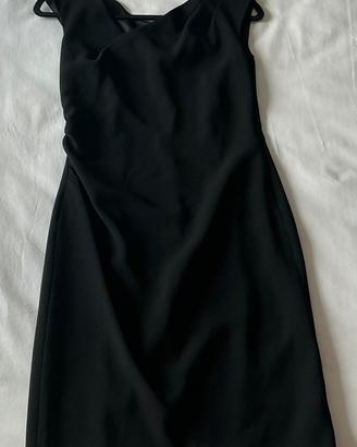 Abito nero Intrend Taglia 40 elegante arricciato