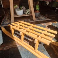 Slittino in legno vintage