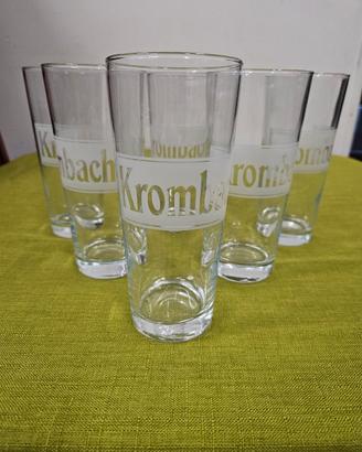Set 6 bicchieri Krombacher da 0,40cl nuovi 