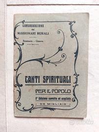 Libretto antico Canti Spirituali per il Popolo - M
