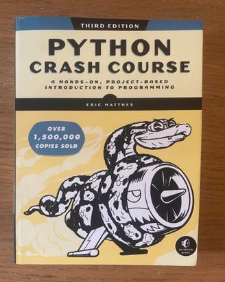 Python Crash Course 3a ed - Matthes, come nuovo
