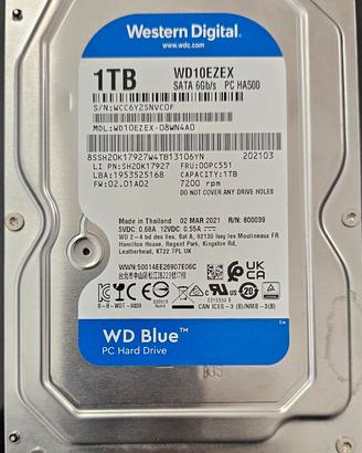 HARD DISK WESTERN DIGITAL 1TB 