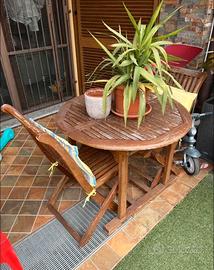 Tavolo giardino allungabile esterno legno