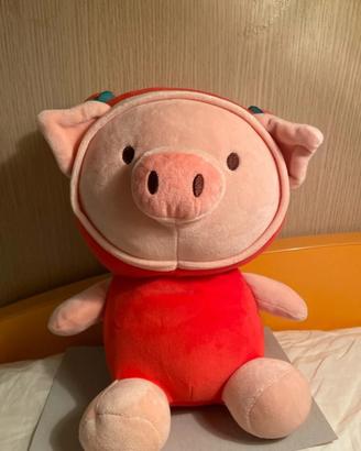 Peluche Maiale Fragola Miniso + omaggio