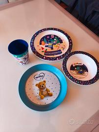 Set pappa Disney Winter Wonderland  Nuovo +piatto