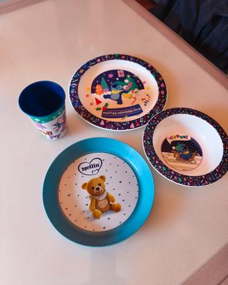 Set pappa Disney Winter Wonderland  Nuovo +piatto