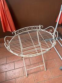 Porta fiori in ferro smaltato