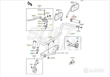 Manopola gas Kawasaki EN500 460191065