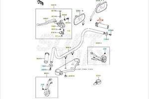 Manopola gas Kawasaki EN500 460191065