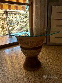Tavolino in base terracotta/ceramica