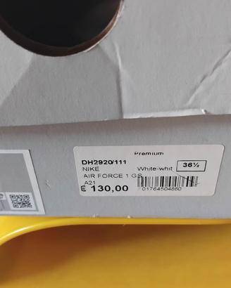 SCARPE ORIGINALI PREMIUM AIR FORCE WHITE