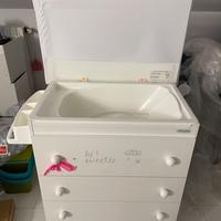 Fasciatoio cassettiera vaschetta lavaggio Micuna