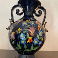 Vaso con piatto in ceramica Italo Casini