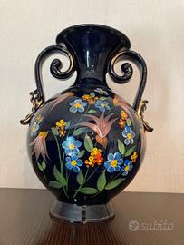 Vaso con piatto in ceramica Italo Casini