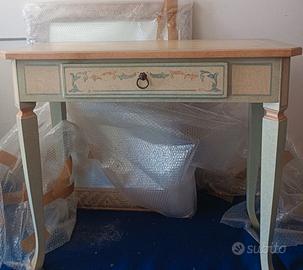 Mobile console con specchio in arte povera