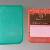 Sony Memory Card Ps1 rossa trasparente Playstation