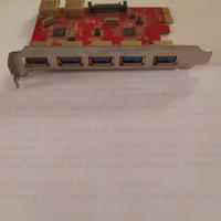 Scheda usb PCI + Cavo ottico + Fibra Ottica