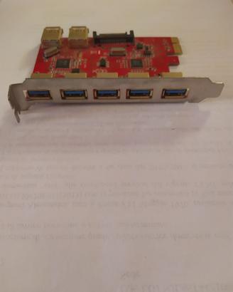 Scheda usb PCI + Cavo ottico + Fibra Ottica