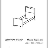 letto singolo da sistemare 