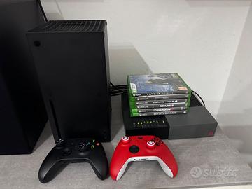 Xbox serie X con accessori