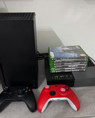Xbox serie X con accessori