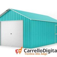 Baracca cantiere 438x724 con saracinesca azzurro