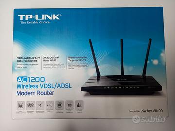 modem router tp-link archer vr4000 AC1200 vdsl ads