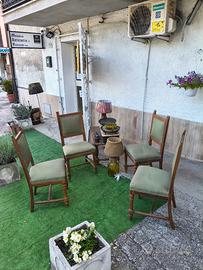4 Sedie Antiche Primi 900 Da Restaurare Come Da Fo