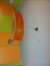 lampadario arancione 