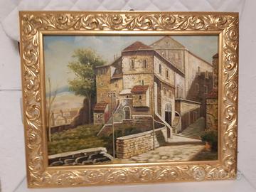 paesaggio olio su tela 
