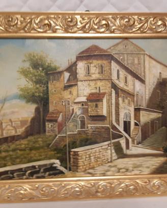 paesaggio olio su tela 