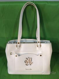 Borsa tracolla marca Braccialini in pelle bianca